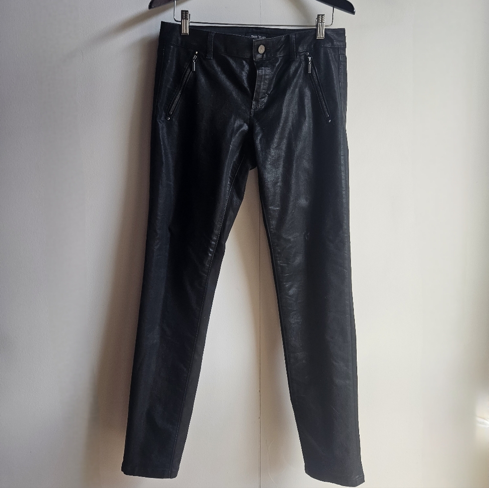 WHBM Contour Skinny Leg Faux Leather Pants in Women's 8L